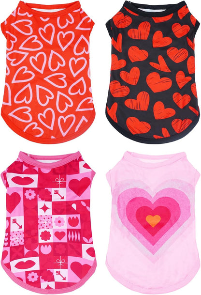 PET SHOW 4 Pack 4th of July Small Dog Clothes Patriotic Dog Shirts Stripes Stars Vest American Flag T-Shirts for Independence Day Holiday Party Pets Puppy Cats Tank Top Boy Girl(X-Small) - Image 9