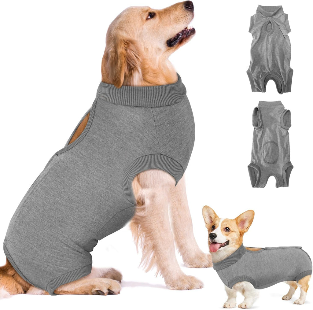 SlowTon protective pet onesie secure zipper and fastener close up