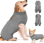 SlowTon protective pet onesie secure zipper and fastener close up