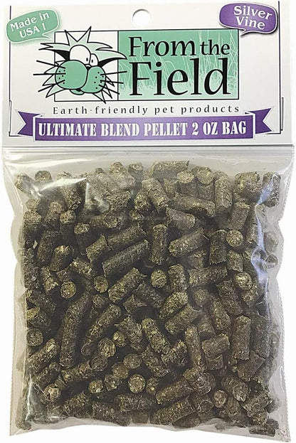 Back label of From The Field Ultimate Blend outlining the safe non toxic product details and USA origin.