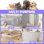 JINVOGREEN Cat Scratch Furniture Protector, 196.8" x 11.8" Couch Protector from Cat Claws, Thickened Transparent Self-Adhesive Furniture Protectors for Couch Protection from Cat Scratching - Image 9