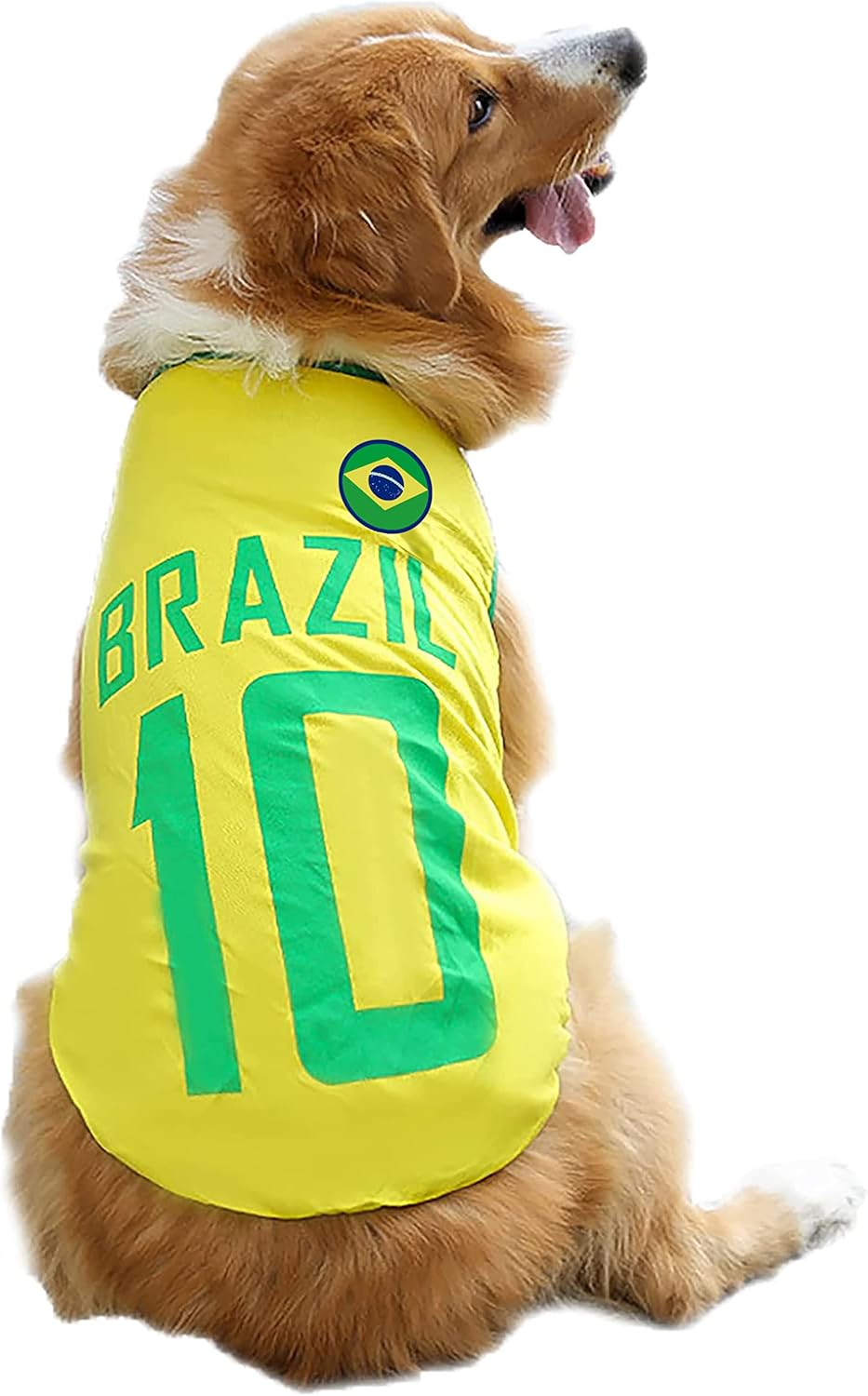 2026 World Cup Shirt for Dog, Soccer Jersey Pet Costume, Dog Jerseys for Small Medium Large Dogs, Football Shirt for Pets Yellow Large - Image 10