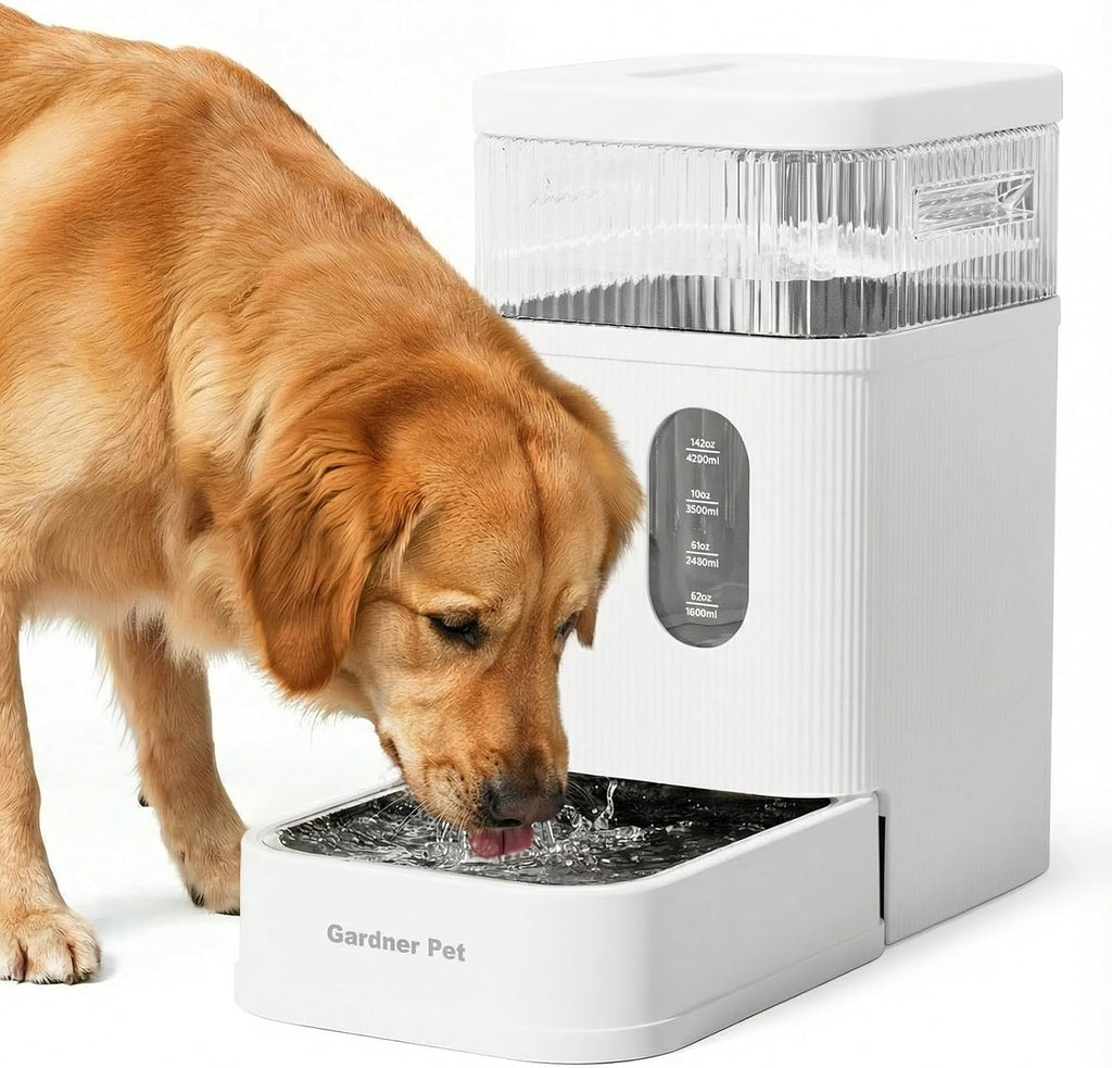 Gardner Pet 2.2 Gallon Automatic Dog Water Bowl Dispenser 8.5L Gravity Water Feeder with Stainless Steel Bowl & Maifan Stone Filter, BPA-Free for for Cats and Dogs (Black, 2.2 Gallon) - Image 11