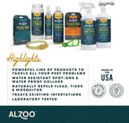 Alzoo flea and tick repellent spray 8 fluid ounce bottle
