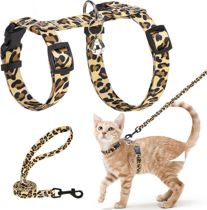 BEAUTYZOO Cat Harness and Leash Set Escape Proof for Walking, Kitten Soft Adjustable Vest Harnesses for Small Medium Large Cats, Easy Control Breathable Plaid Ribbon Nylon for Outdoor Indoor Use - Image 14