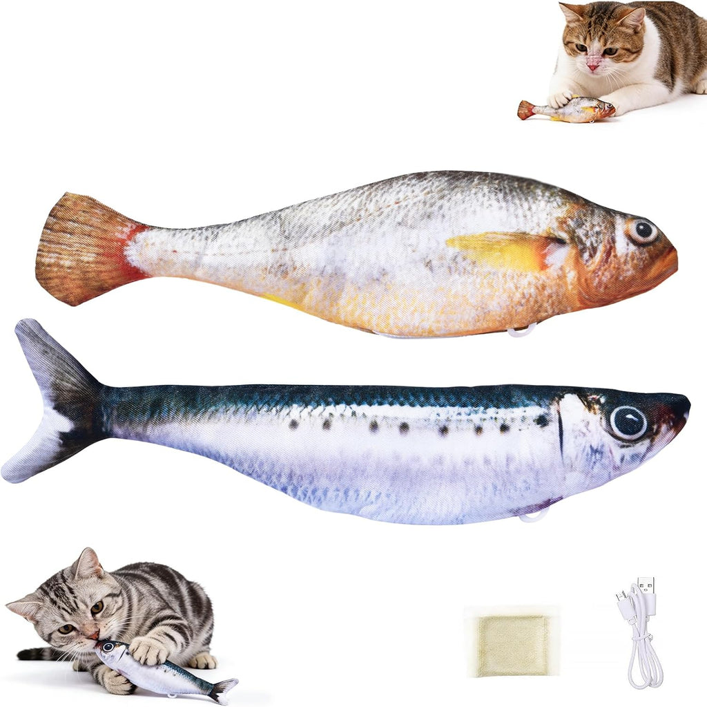 Autrety dual speed adjustment interactive cat ball toy being activated by a feline touch.