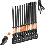 GRENPRO Allen Wrench Drill Bit Set 22pcs Hex Bit SetImpact Driver Bit SetScrewdriver Bit SetAllen Wrenches SetsAllen Socket Set4" Long Metric&SAE 1/4" Hex Shank Magnetic Allen Key Drill Bits Sets - Image 11