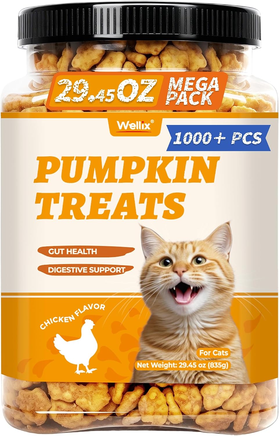 Wellix Cat Grass Treats with Catnip & Salmon - Healthy Cat Treats for Indoor Cats - Hairball Control & Digestive Support - Kittens Training Snacks for Teeth Cleaning 13.05oz - Image 11