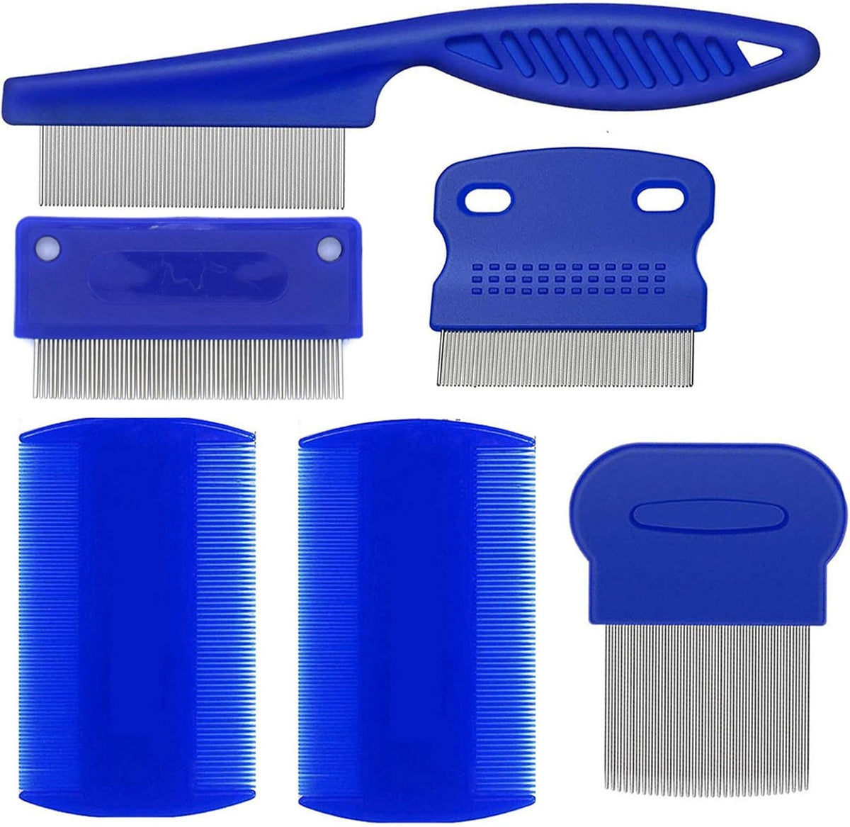 Weback pet flea and lice comb set front view for dog and cat grooming