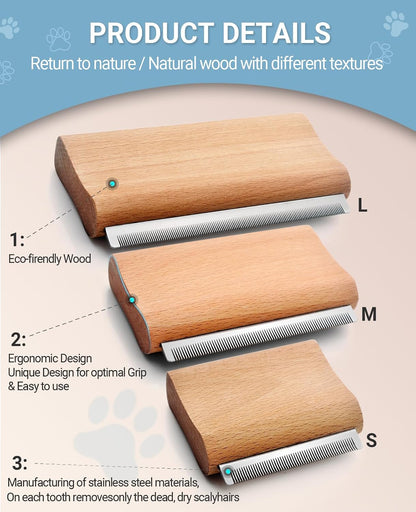 KAIFONG rabbit and cat undercoat rake packaging presentation