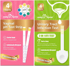Easy@Home Vaginal pH and UTI Test Kit front view with packaging