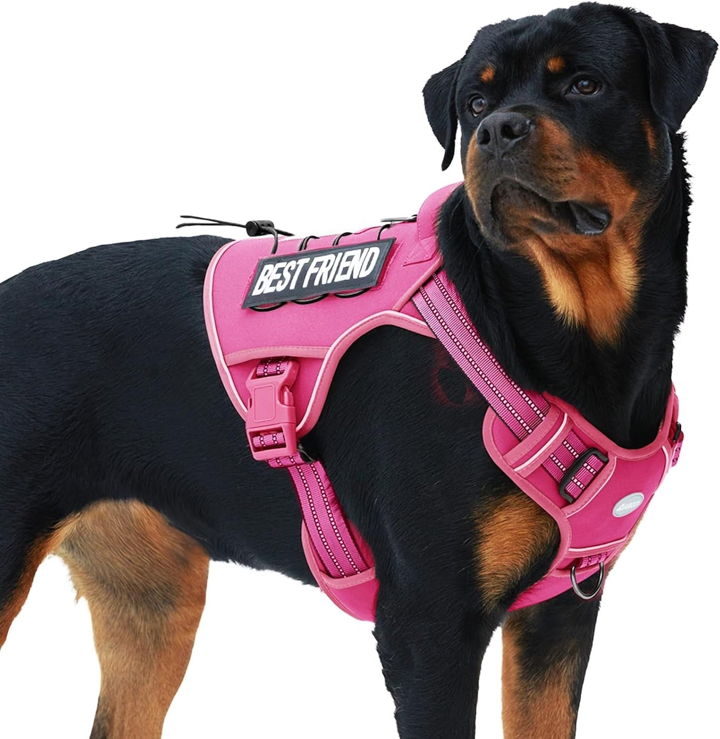 Auroth Tactical Dog Harness for Large Dogs No Pull Adjustable Pet Harness Reflective K9 Working Training Easy Control Pet Vest Military Service Dog Harnesses Army Yellow L - Image 11