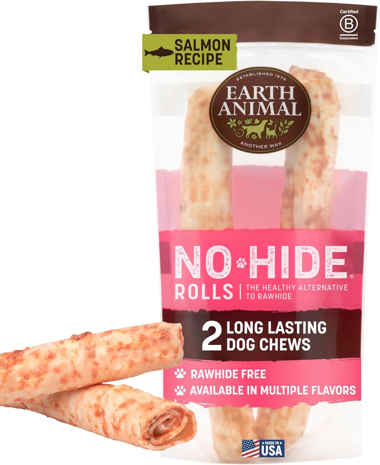 Earth Animal No Hide Chews - Long Lasting Rawhide Free Large Dog Chews Rolls, Chicken - 2 Count - Image 12