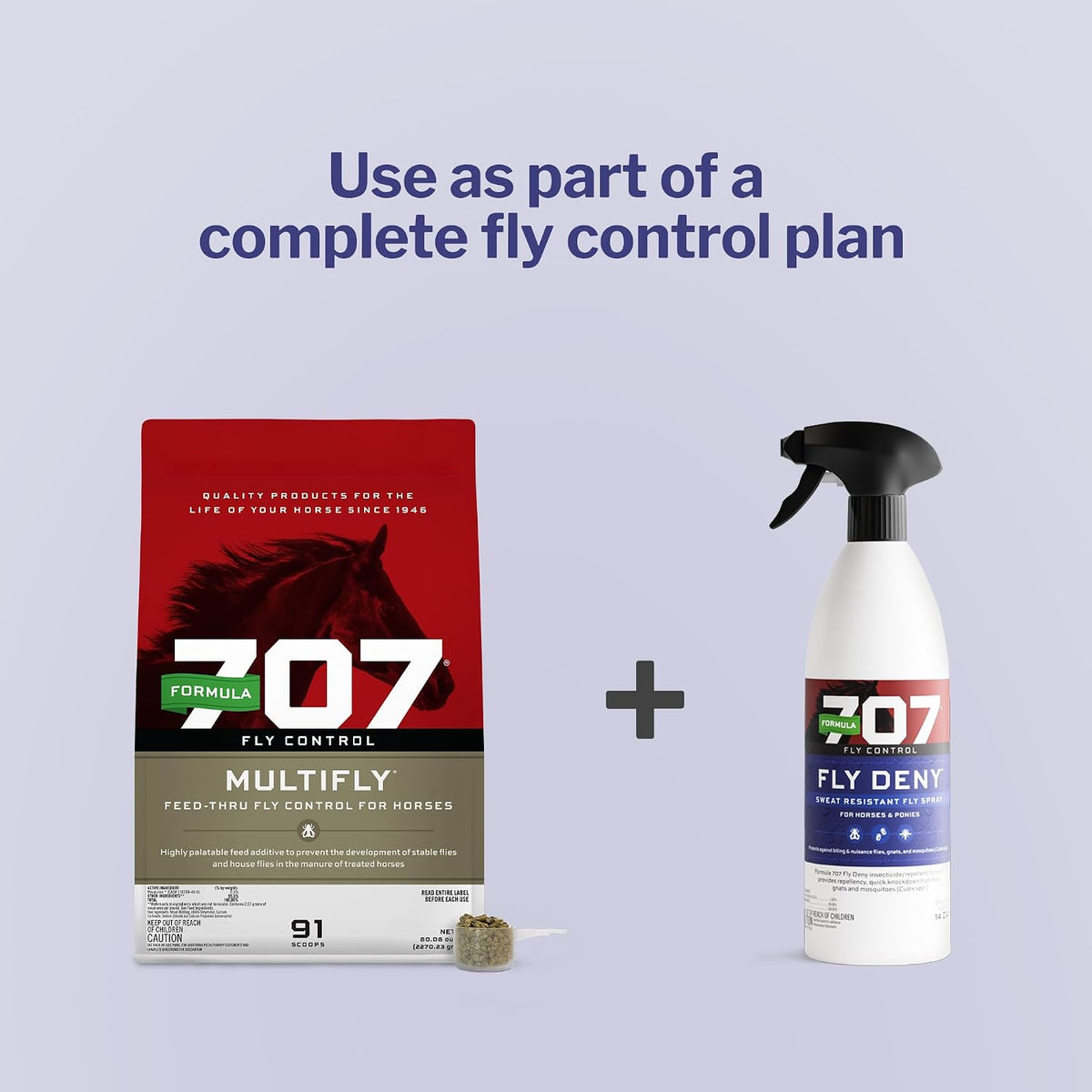 Formula 707 equine pest control spray thirty two ounce volume specification visual