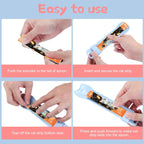 Hygienic cat treat squeezer tool preventing food spills on hands during playtime