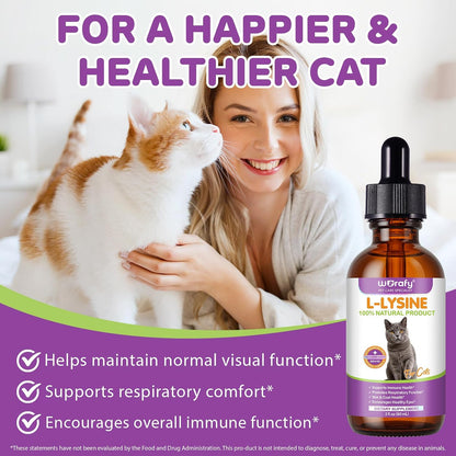 Lysine for Cats - L-Lysine Supplement for Eye Function & Respiratory Health, Lysine for Sneezing, Runny Nose, Immune Support - Chicken Flavor - Image 7