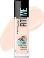 Maybelline Fit Me Matte + Poreless Liquid Oil-Free Foundation Makeup, Classic Tan, 1 Count (Packaging May Vary) - Image 11