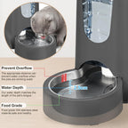 Close up of the visual water window on the one gallon WyfKyd gravity pet waterer.