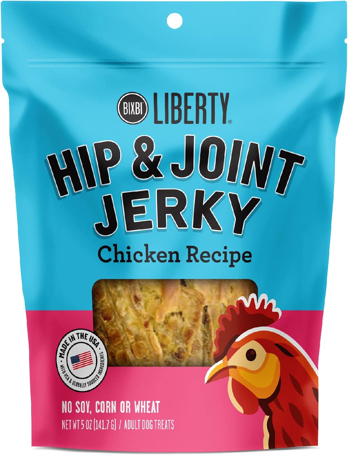 Bixbi Liberty beef jerky treats for healthy joints and hips