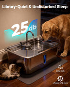 DeftPet 18L automatic water bowl with alert light indicator