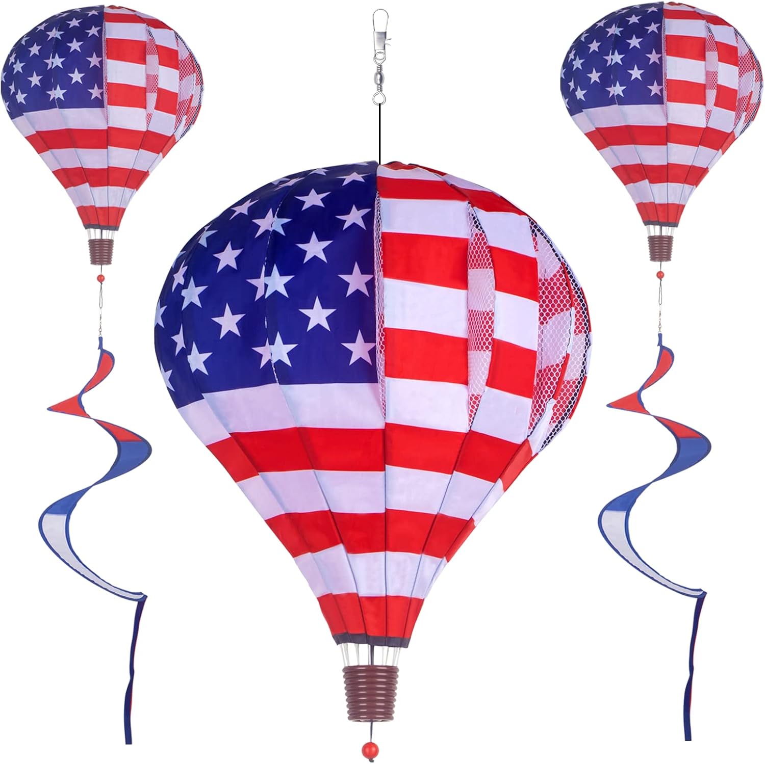BusyLittleBee hot air balloon wind spinner front view
