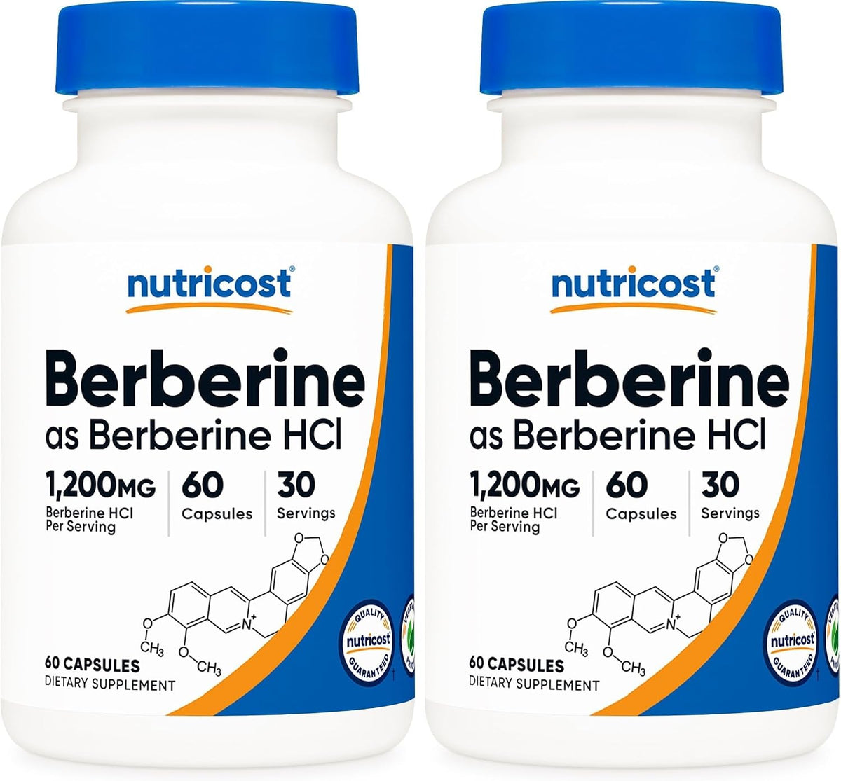 Nutricost Berberine HCl (1,200mg) 60 Capsules, 30 Servings - Image 7
