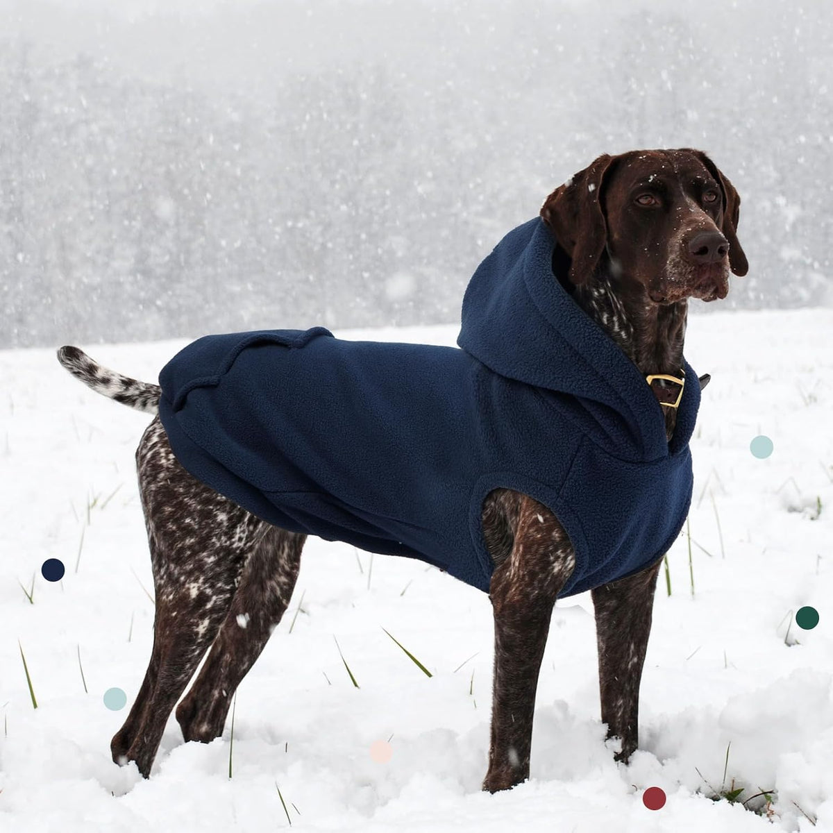 IECOii durable machine washable large breed puppy hoodie fabric detail