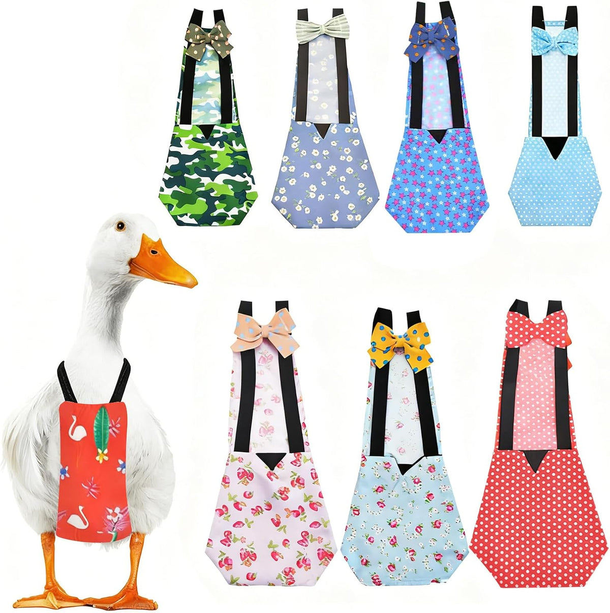 Qbleev poultry diaper lifestyle shot on pet duck
