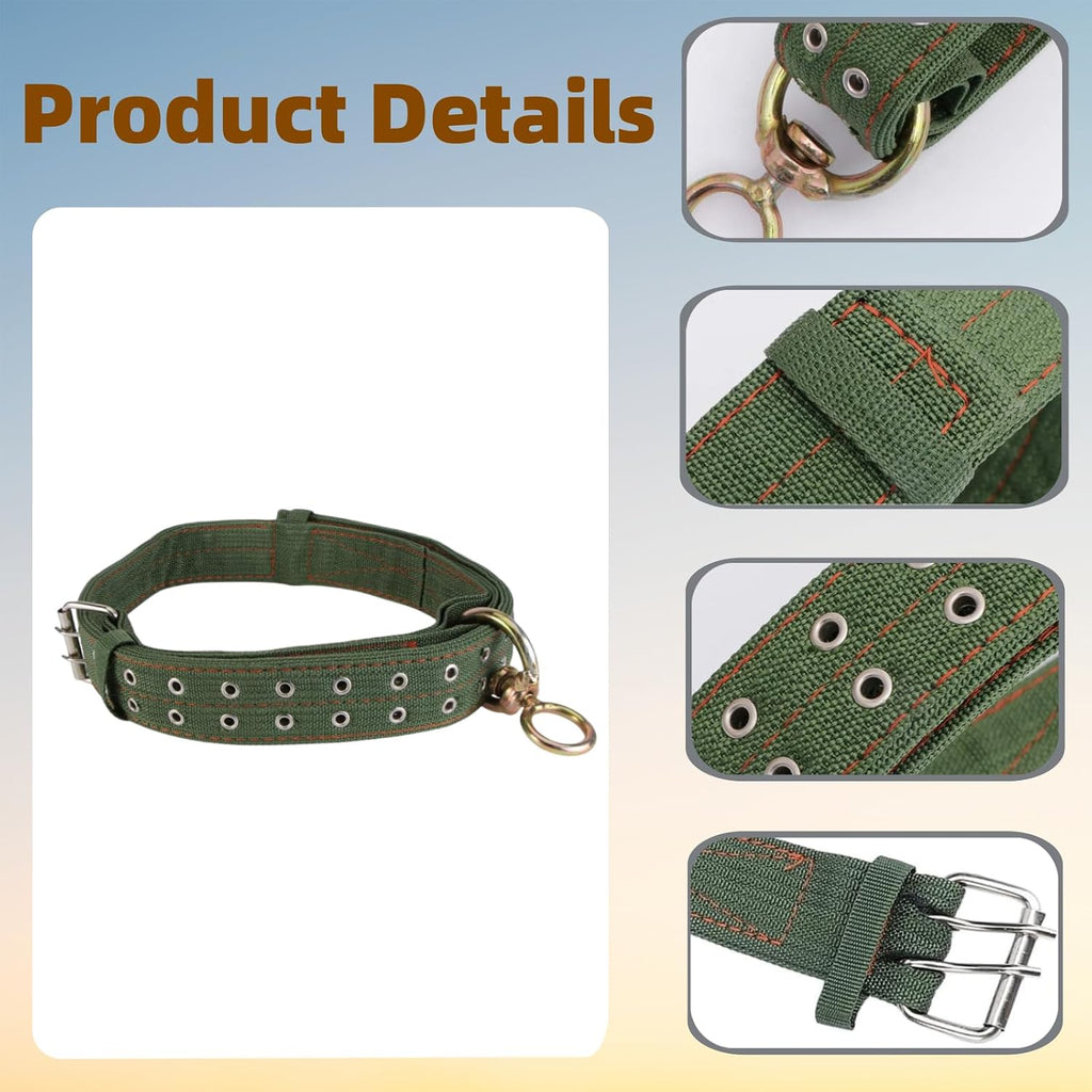DOITOOL fifty nine inch farm animal collar displaying the double row metal eyelets