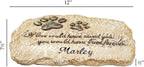 Fox Valley Traders Custom Forever Pet Memorial Garden Stone, Customized Indoor/Outdoor Dcor, Crafted with 100% Resin, Loss of Pet Sympathy Gift - Measures 12" Long x 7 1/2" Wide x 1/2" High - Image 9