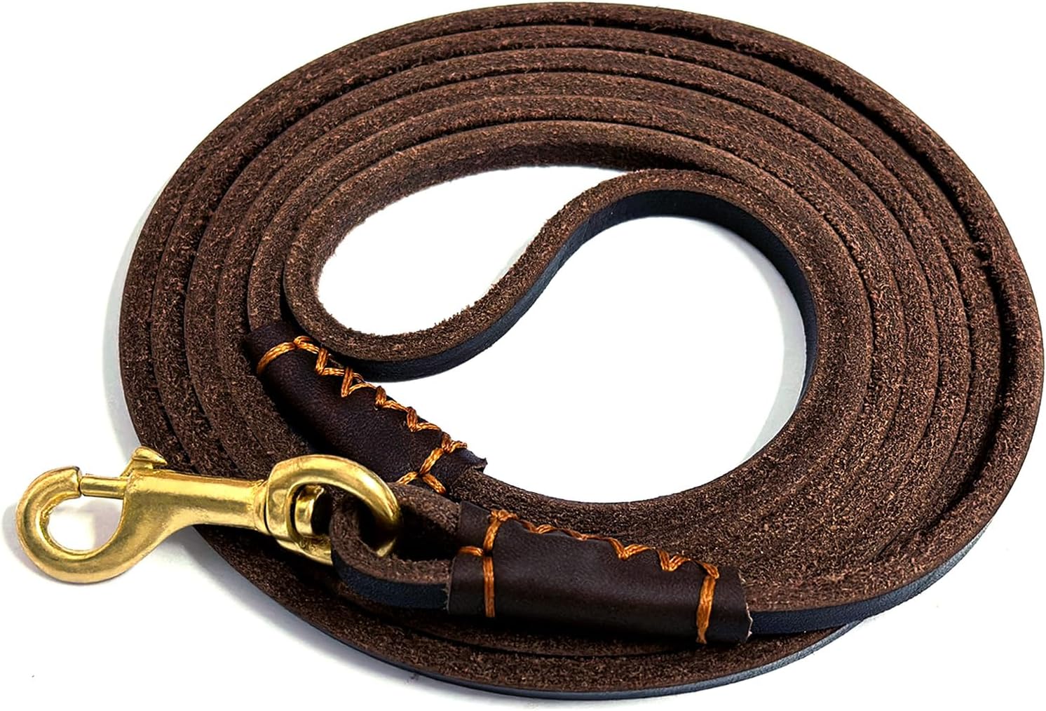 Guiding Star Leather Dog Leash 6ft, Dog Leashes for Large Dogs Heavy Duty, Soft Braided Handmade Leather Training Leash for Large & Medium Dogs (6ftx3/4inch, Black) - Image 14