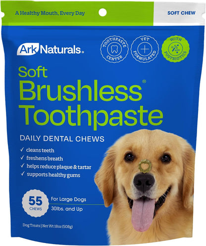 Ark Naturals Brushless Toothpaste, Dog Dental Chews for Medium Breeds, Freshens Breath, Helps Reduce Plaque & Tartar, 18oz, 1 Pack - Image 12