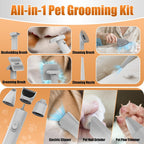 AIRROBO electric clipper and nail trimmer grinder attachments for precise pet coat styling.