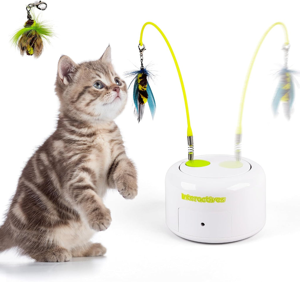 All for Paws Cat Toys Interactive Butterfly Flutter Bug Cat Automatic Toy Stimulating Kitty Toys Enrichment for Indoor Cats - Image 9