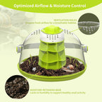 Round Transparent Snail Terrarium Kit, Small Animal Carrier with Removable Base, Portable Bug Observation Box for Outdoor Exploration, Educational Insect Habitat for Kids - Image 6