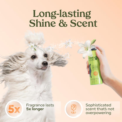 Paw Fume alcohol free dog conditioning and detangling spray bottle graphic