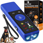 Ralyuni ultrasonic dog trainer packaging and included accessories