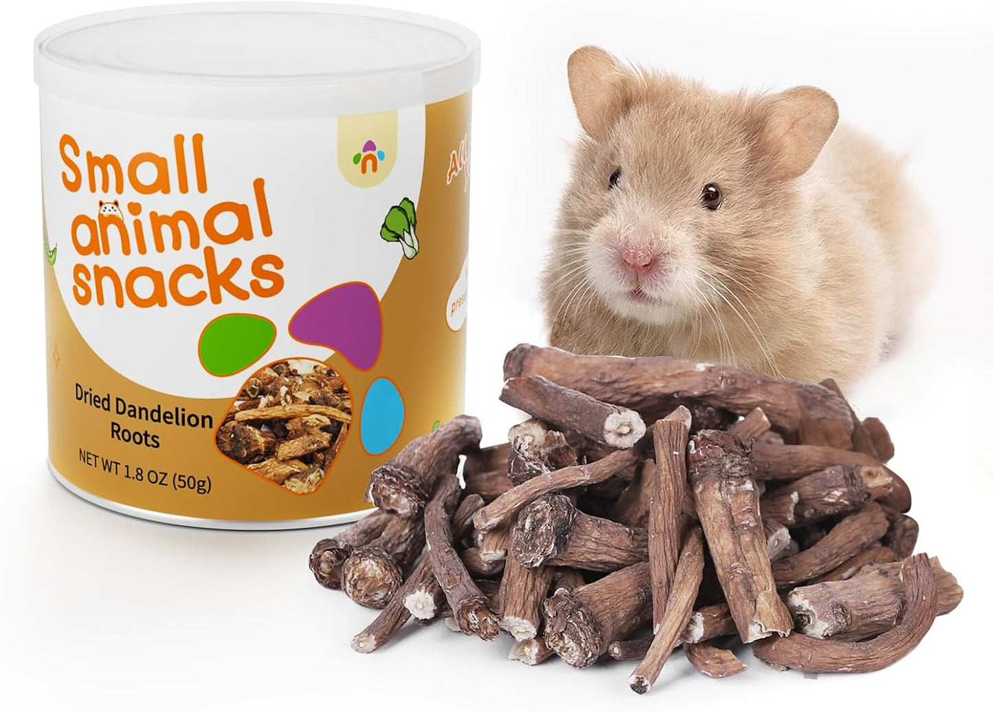 Authentic imported Niteangel hamster treat container displayed on a neutral background