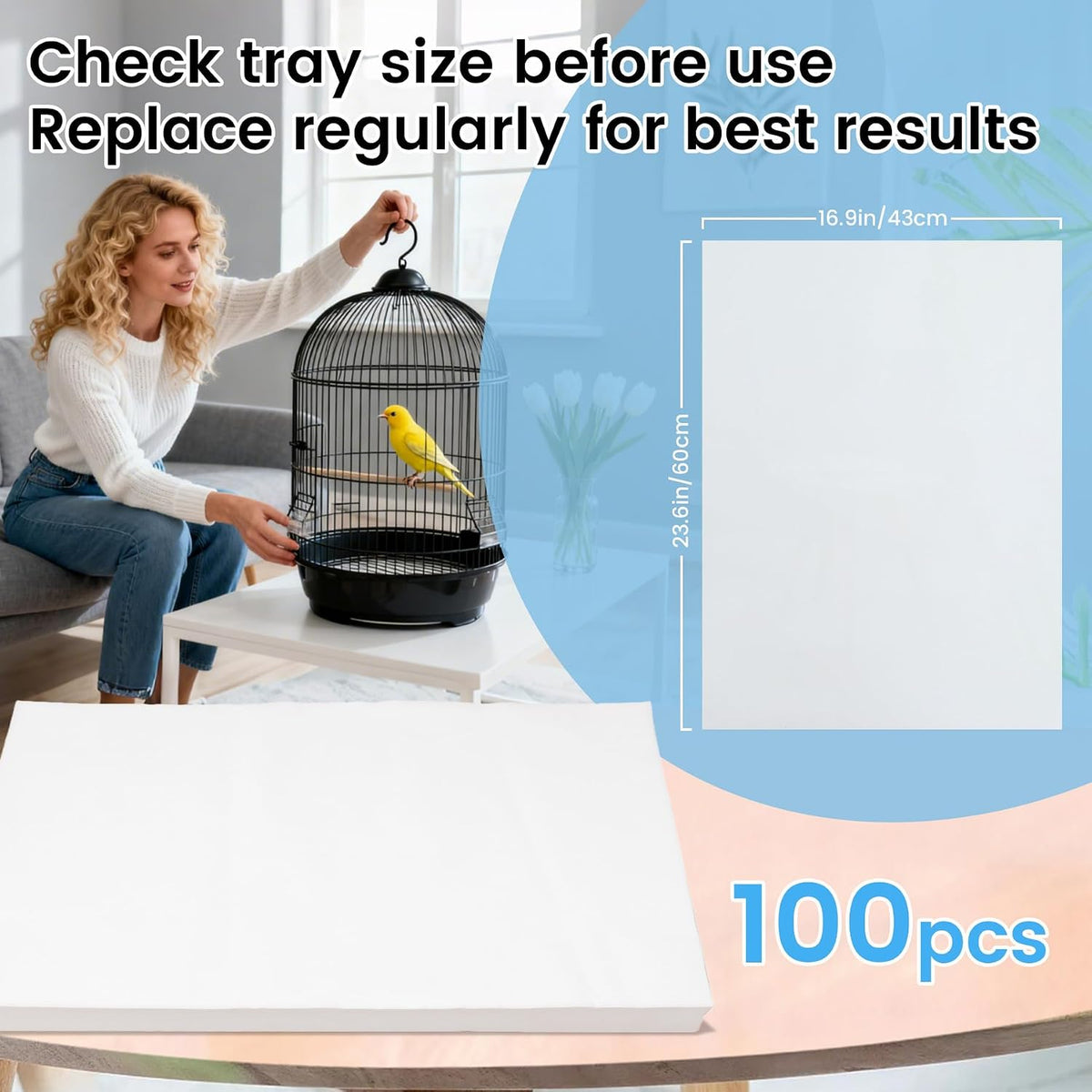 Breenhill disposable absorbent pads stacked flat