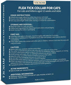 Vicsom flea and tick prevention kit for indoor and outdoor cats