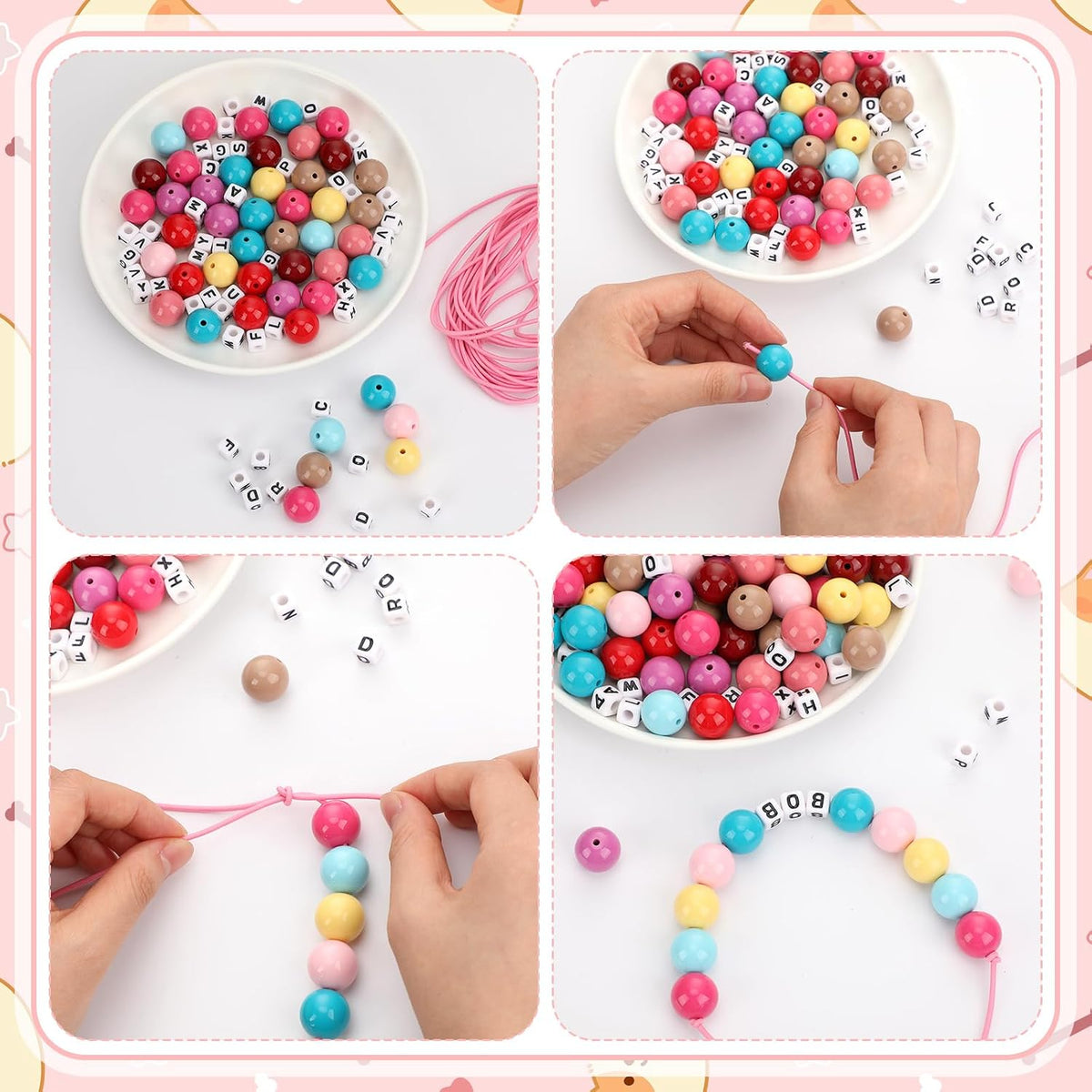 Quelay waterproof silicone dog beads showing durable construction for small medium and large pets