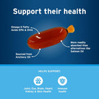 Premium imported USA dog joint and skin supplement packaging side view
