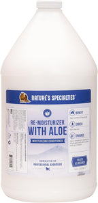Nature's Specialties deep moisturizing dog conditioner being applied to a puppy coat for itch relief