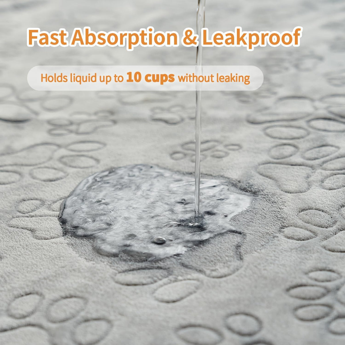 Close up of absorbent fabric on Qeils training mat