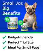 Bark And Spark premium calming supplement soft chews dosage instructions by weight