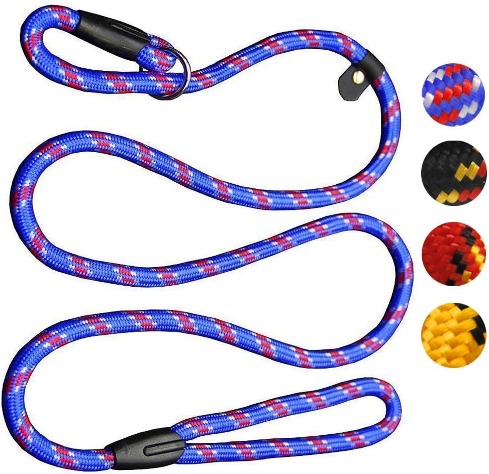Red Brand 5 FT Adjustable Nylon Dog Rope Leash for Small Medium Dogs 10-80 lb Walking - Image 11