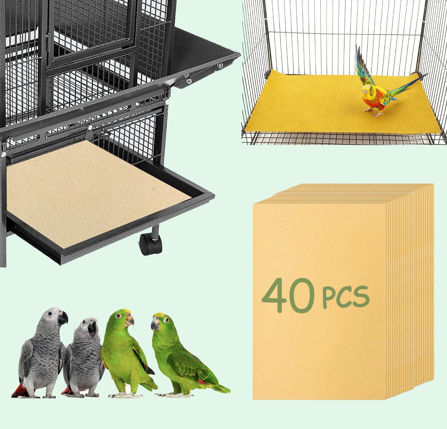 High quality packaging of CuaxTume bird cage liner set