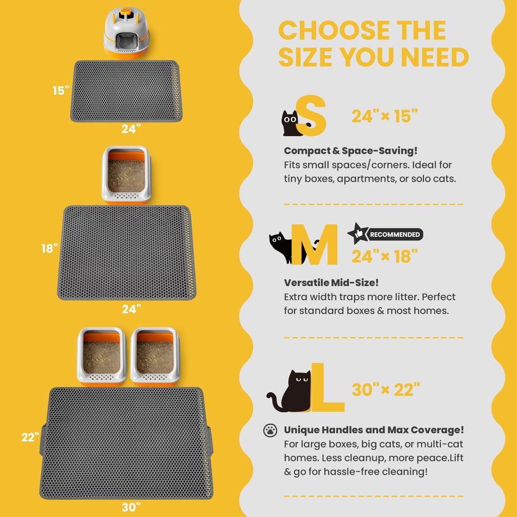 Waterproof cat litter box floor mat bottom layer protection