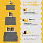 Waterproof cat litter box floor mat bottom layer protection
