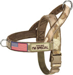 Forestpaw No Pull Dog Harness with Large Handle,Slip on Reflective Vest with Quick Release Buckle,Comfortable Flannel Lining for Medium Large Dogs Walking Training (Includes 3 Patches),Brown L - Image 9